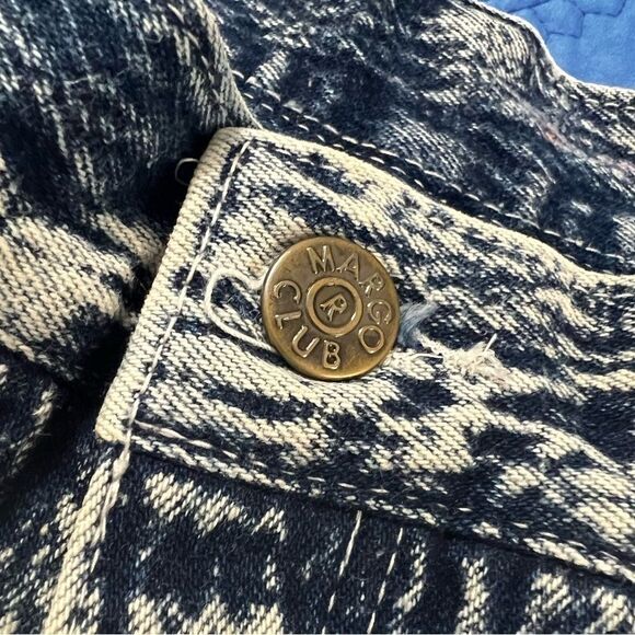 Vintage Margo club women jeans acid wash dark blue small 80s - Picture 12 of 15